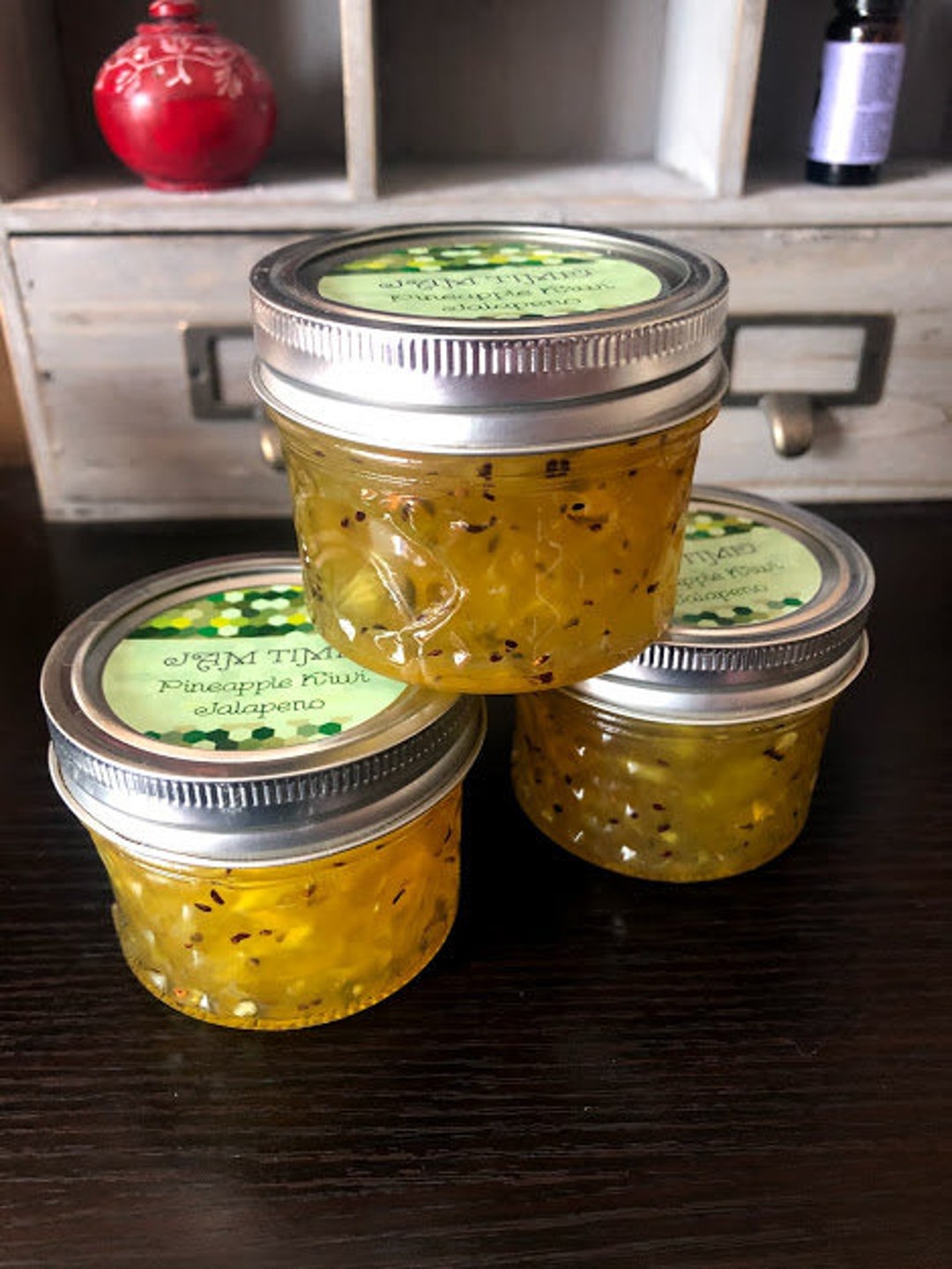 JAM TIME Pineapple Kiwi Jalapeno Jam Etsy