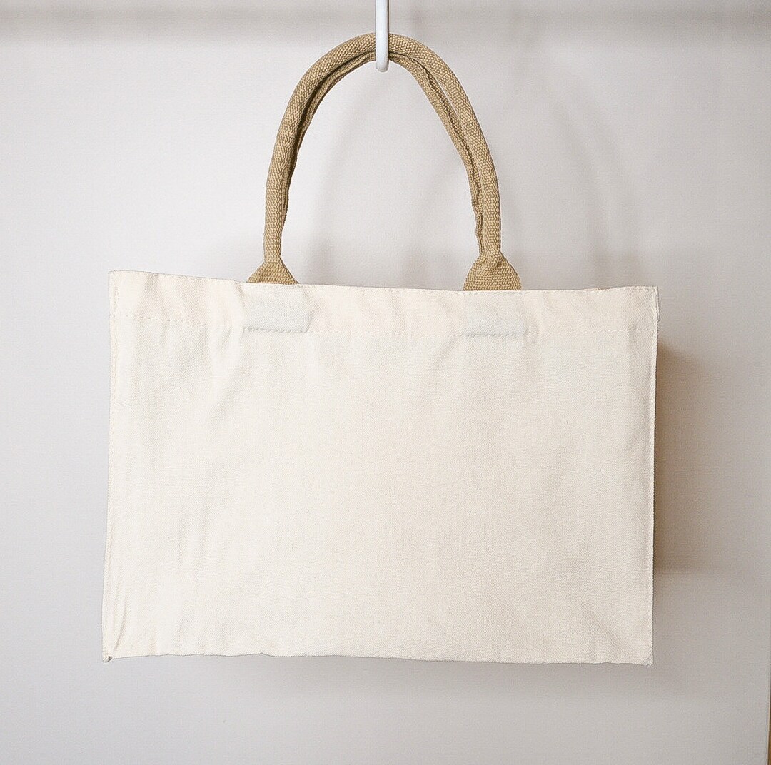 Top Handle Tote Bag Blank Plain Shoulder Bag Shopping Grocery Market