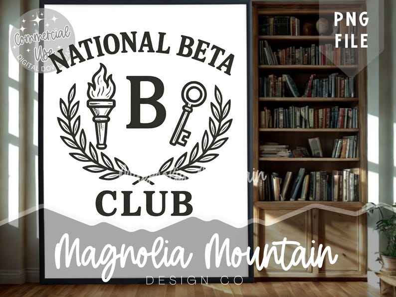 Beta Club PNG | School Club Graphic for T-shirts & Prints | Digital ...