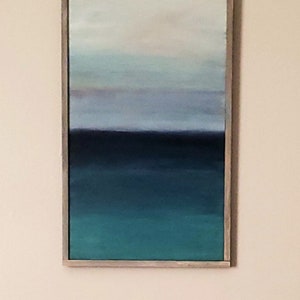 Ocean Wood Wall Art | Beach Wood Wall Art | Boho Home Framed Art | Coastal Wall Art | Wood Home Decor | Minimalist Wall Hanging | Sunset Art