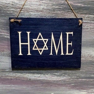 Star of David Home Sign | Jewish Decor | Jewish Decorations | Star of David Gift | jewish Holiday Sign | Jewish Gift | Jewish Symbols