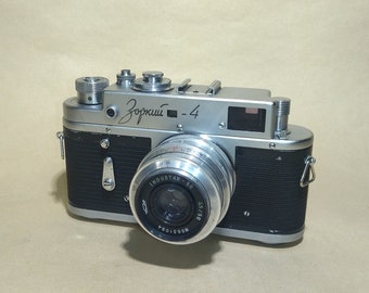 Zeldzame Sovjet-camera Zorki 4 Industar 50, Sovjet-filmcamera Zorki 4, Sovjet-filmcamera 35 mm, Lomography camera Zorki 4, fotograaf cadeau