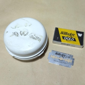 Rara lâmina de barbear soviética, máquina de afiar antiga, lâminas de barbear antigas, afiação de lâminas, máquina de afiar de bolso
