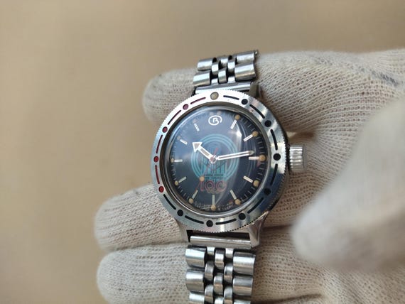 Vintage Vostok commander watch , mechanical watch Vostok , russian watch Vostok , Soviet Wostok watch,Vostok amphibian, Vostok diver