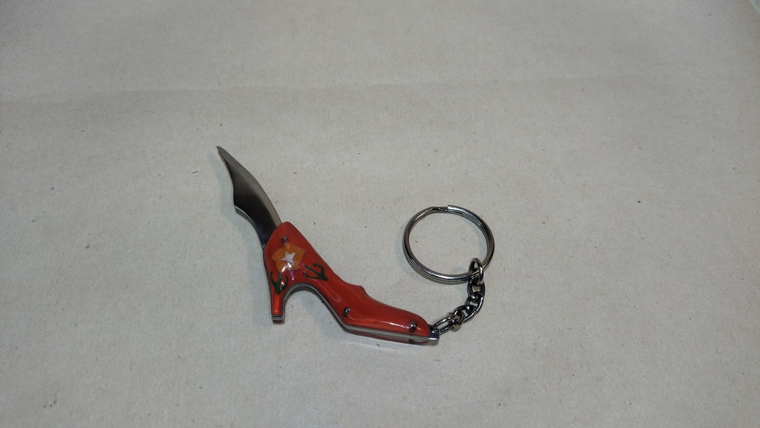 Rare Soviet Keychain Knife Shoe, Handmade Knife, Prison Art Knife