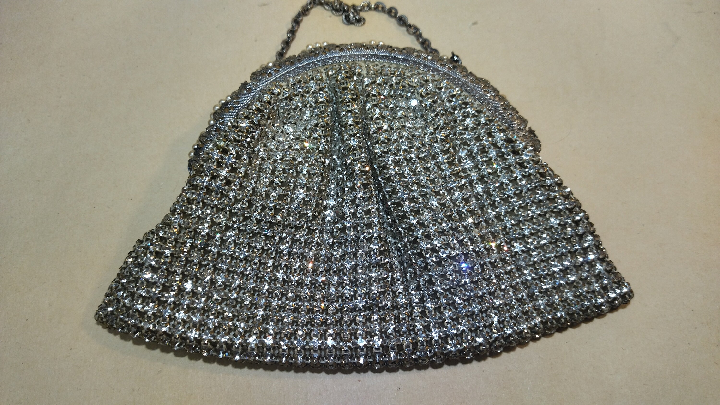 Vintage Swarovski Crystal Bag Purse,vintage Handbag Purse, Vintage