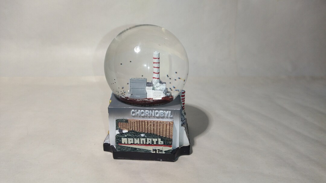 Snow Globe Chernobyl Snowball Chernobyl Snowball Nuclear Etsy
