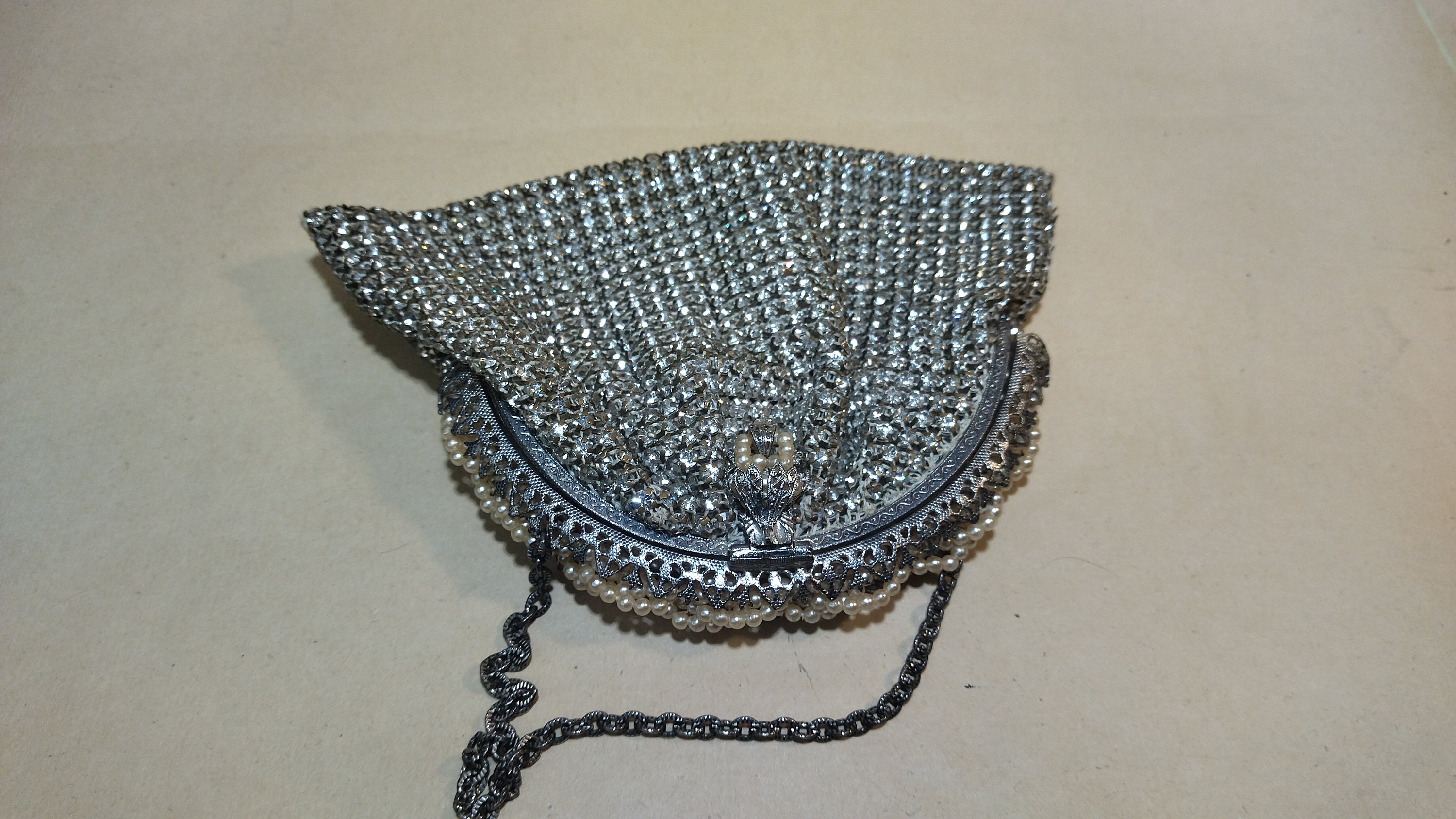 Vintage Swarovski Crystal Bag Purse,vintage Handbag Purse, Vintage