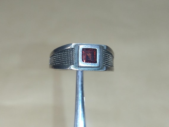 Beautiful Ukrainian silver ring ruby size 11 ,rus… - image 7