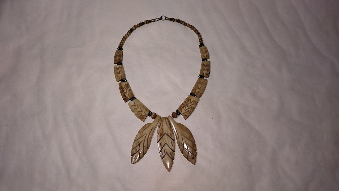 Native American Bone Necklace Native American Choker Native Etsy