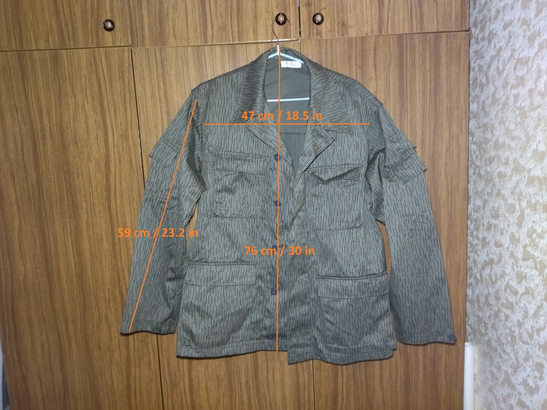Jacket East German NVA Strichtarnjacket Nvajacket Etsy