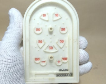 Juego de pinball de bolsillo URSS, juguete de plástico vintage URSS, billar de bolsillo URSS, pinball coleccionable retro vintage, billar portátil, pinball de juguete