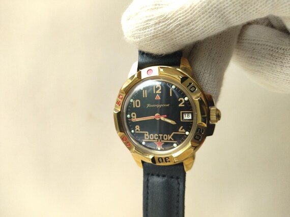 New vintage Vostok watches, Vostok tank commander watch, USSR military watch, Watches Vostok USSR, Soviet men watch Vostok, USSR wristwatch View 2