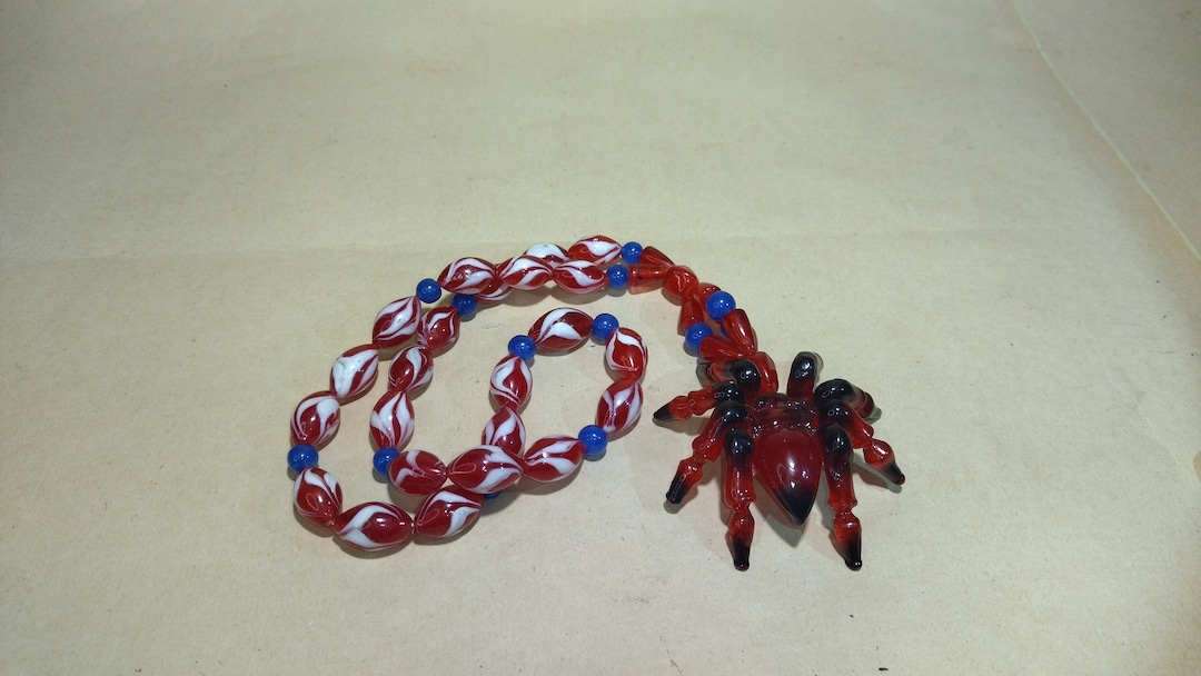 Vintage Soviet Prison Rosary Spider, Art Criminal Rosary, Prison Art