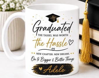 Personalised Graduation Mug | Custom Graduate Gift | Class of 2026 Mug | Graduation Keepsake | University Gift | Add Any Name |