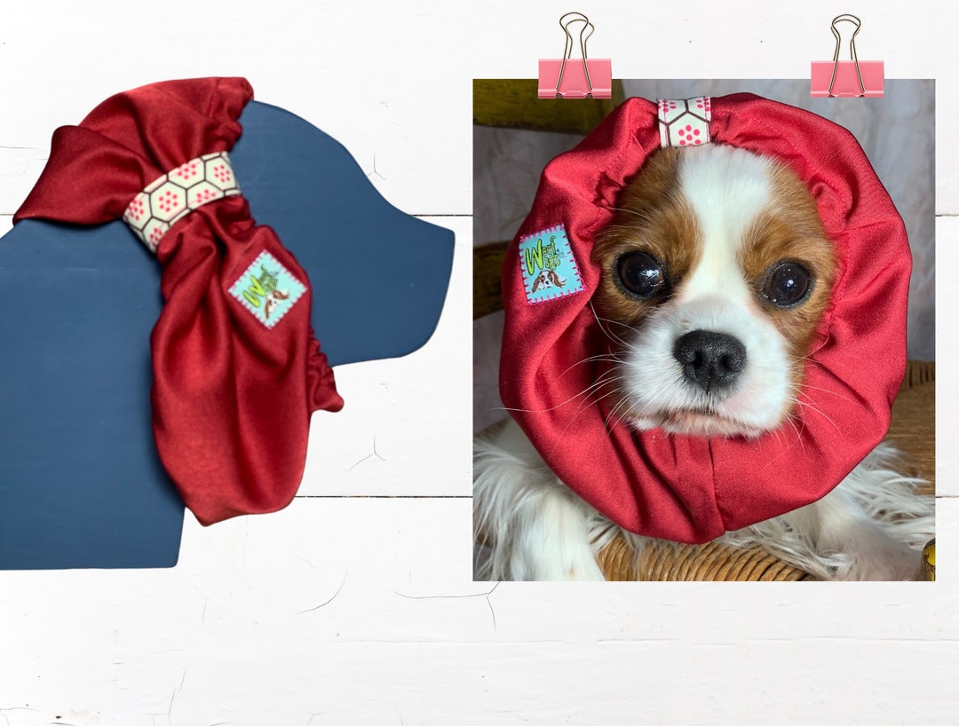 Fancy Adjustable Dog Snood Protect Long Ears While Eating/walking