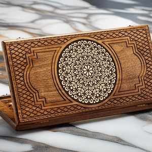 Handmade Wooden Backgammon Set