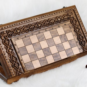 Juego de ajedrez de madera único