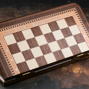 Personalized Engraved Wooden Chess Set, FREE Personalization And Shipping