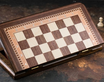 Personalized Engraved Wooden Chess Set, FREE Personalization And Shipping