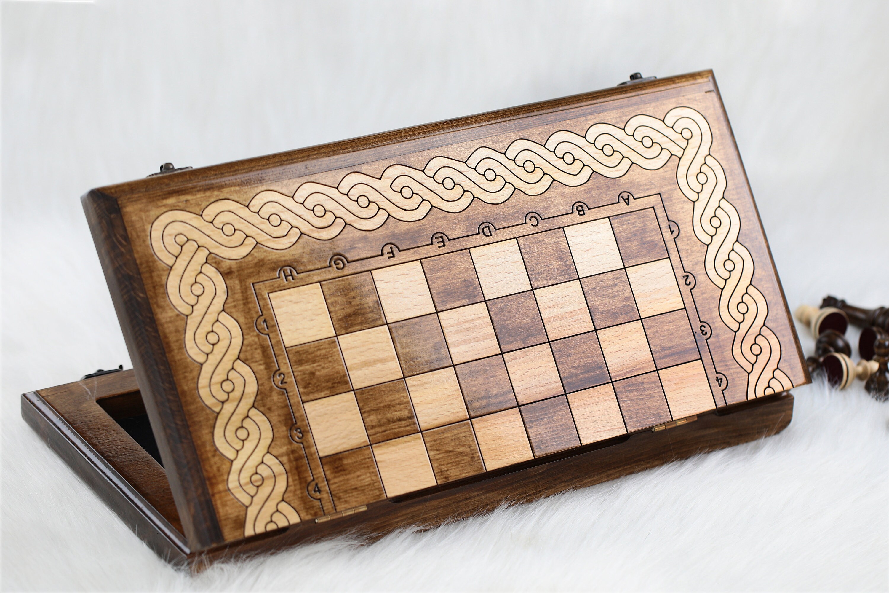 Luxury Chess Set, Premium Unique Wooden Mahogany & Ash Solid Wood Set Game,  Birthday Gift, The Queen's Gambit - Yahoo Shopping