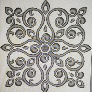 Classic mosaic pattern machine embroidery design. Mosaic machine pattern. Classic pattern embroidery design