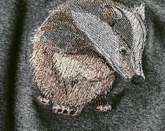 Badger Machine Embroidery Design - Forest Brock Design - Instant Download Machine Patterns - Machine Design 3 sizes - Brock Digital Design