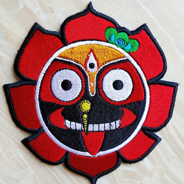 Jagannath embroidered patch - Iron on or sew on patch - outdoors - embroidered patches