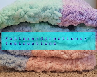 Patrón Perfectamente Pastel Chenille Manta Infantil/Lapghan