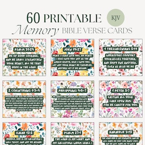 Cartões com versículos bíblicos florais | Cartões com escrituras para impressão | Cartões com escrituras florais | Cartões com afirmações para impressão