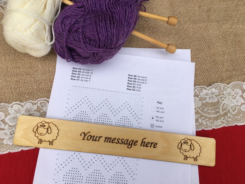 Crochet Line Keeper Wooden Pattern Keeper Knitting Place Etsy UK