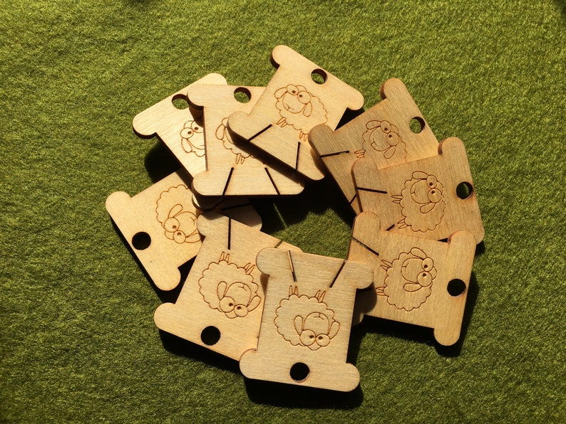 Wooden Floss Bobbins Embroidery Thread Holder Floss Bobbins Etsy UK