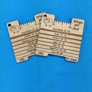 Wooden 3Ply Singles Wraps Per Inch and Thickness Gauge