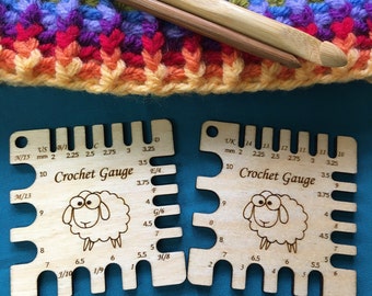 Crochet Hook Gauge, Hook Size Tool