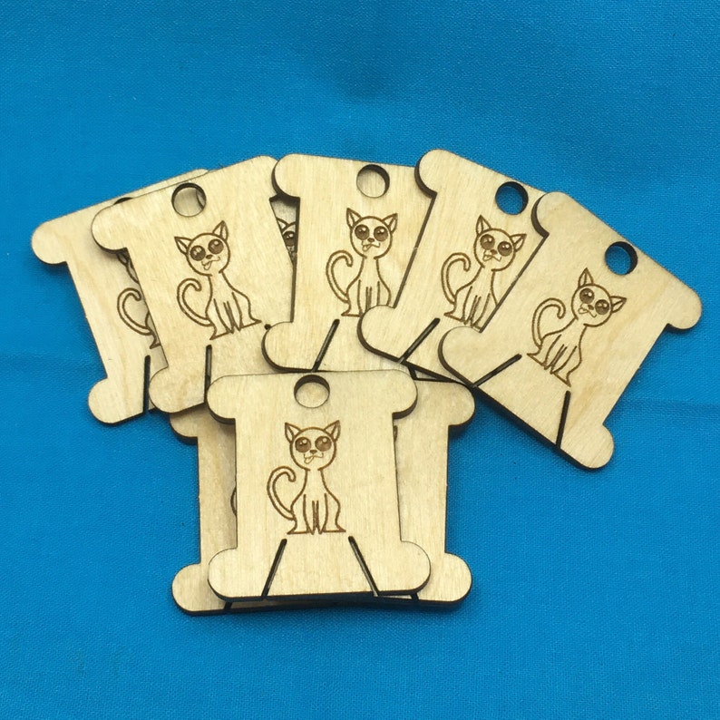 Wooden Floss Bobbins Embroidery Thread Holder Floss Bobbins Etsy UK