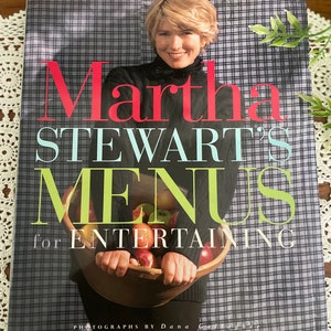 Menús de Martha Stewart Entretenimiento / Recetas / 224 páginas / 1994 / Tapa dura / Libro de cocina