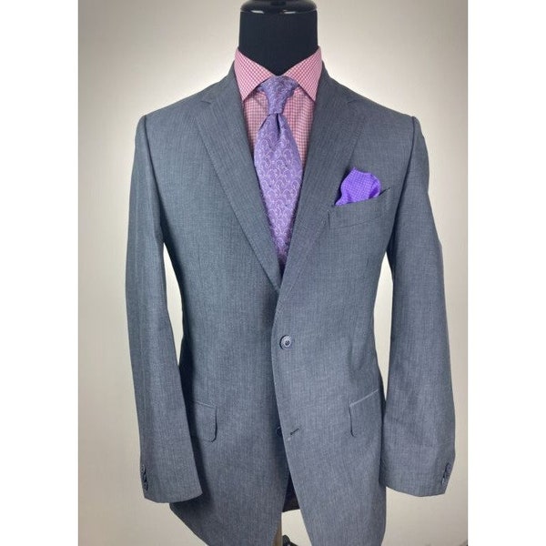 1450.00 Etro Milano Italian Gray Modern 2Btn Sport Jacket 40R 40 R