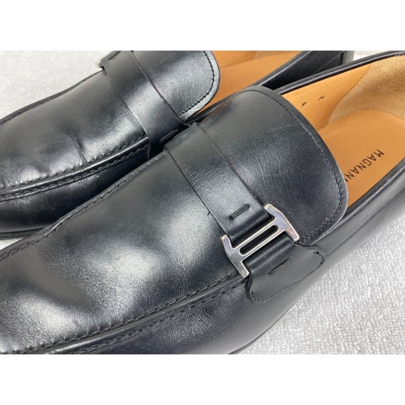 Magnanni Black Leather Loafers 9 - image 2