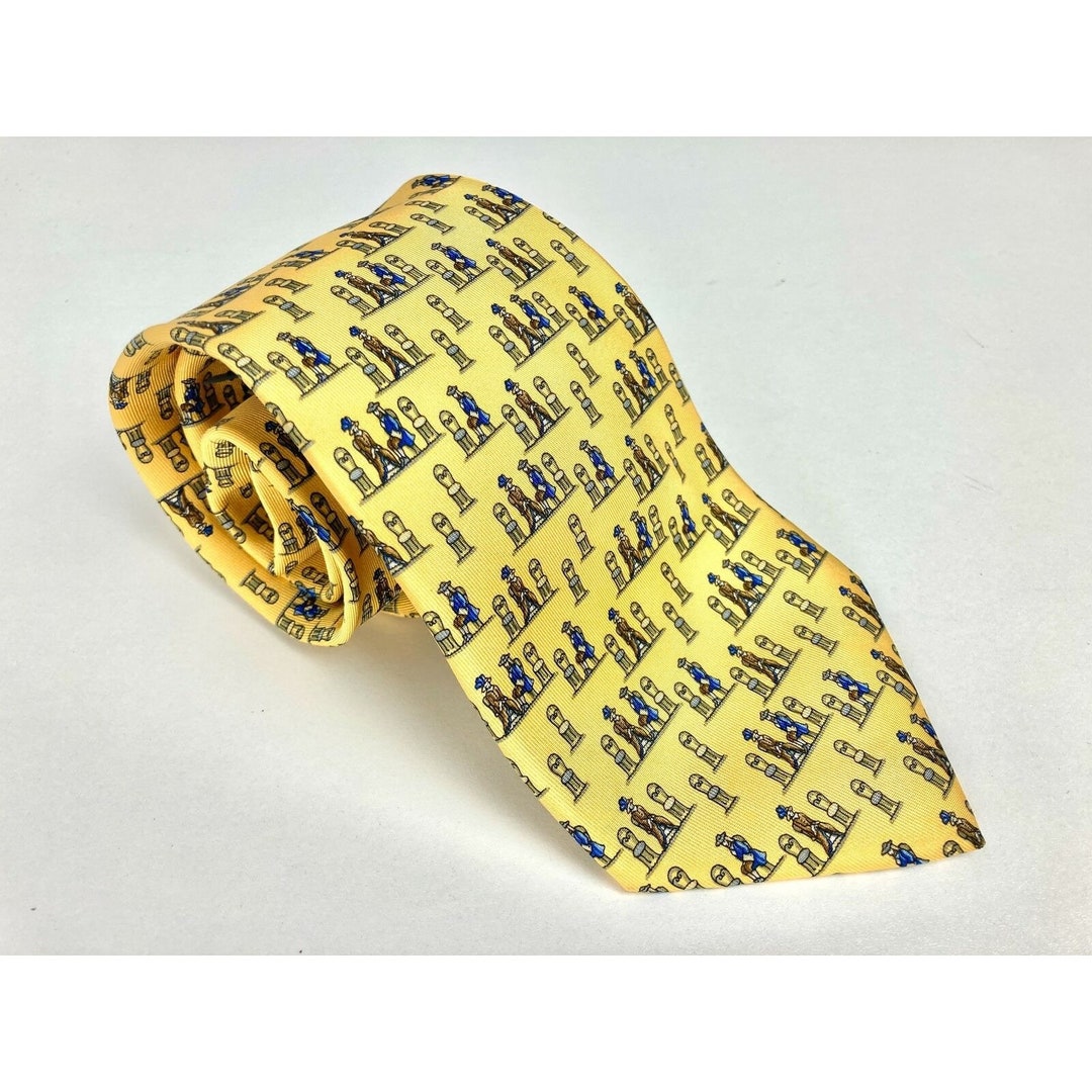 Ferragamo - Man - Yellow - Tie main image 1