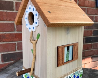 Birdhouse "Beach Glass Cottage"