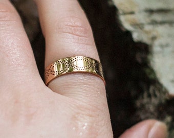 Anillo de bronce, réplica medieval, pagano, vikingo, anillo eslavo, joyería de la Edad Media, eslavo, recreación vikinga, accesorios de vestuario, larp, cosplay