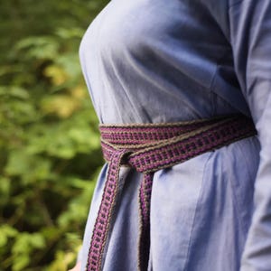 Slavic trim replica, Viking belt women, Hand woven strap, Womens reenactment belt, Handwoven medieval trim, Medieval nordic ribbon
