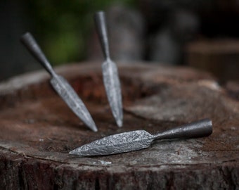3x Viking spearhead, Medieval javelin, Forged viking lance, Viking ren faire javelin, Slavic medieval javelin, Medieval spearhead replica