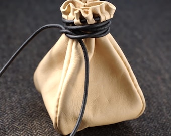 Bolsa medieval vikinga: bolsa de cinturón, bolsa de cinturón, bolsa de feria renacentista, monedero medieval de cuero, bolso de cinturón de cuero, bolsa de joyería, bolsa de dados