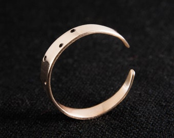 Réplica de anillo medieval, vikingo, nórdico, eslavo, anillo de bronce, joyería pagana, recreación histórica, atuendo medieval, accesorios para eslavos