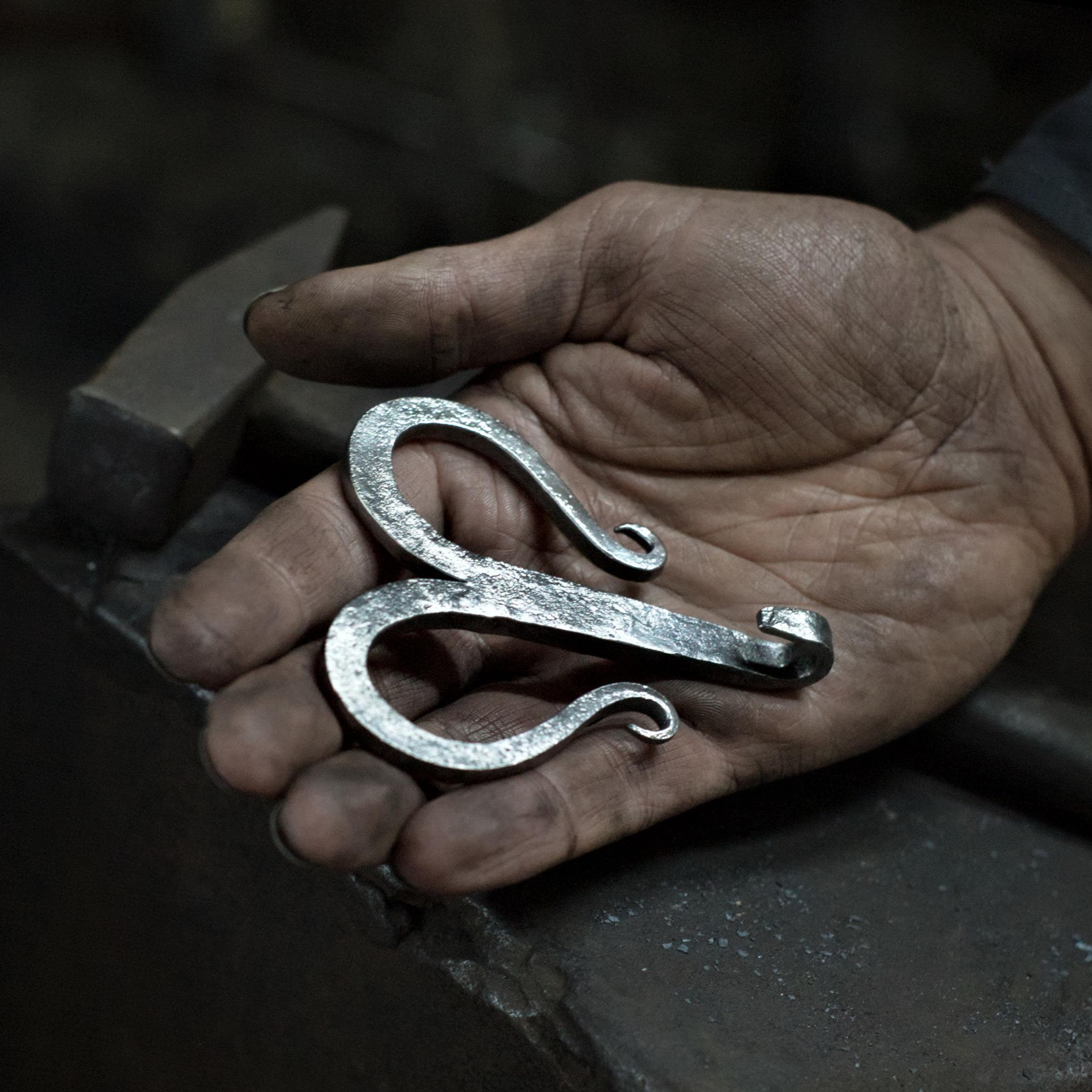 Belt hook forged - hand forged viking buckle, forged renaissance buckle, hand forged belt buckle, medieval viking belt, iron viking buckle