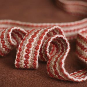 Slavic belt replica, Medieval trim replica, Rigid trim, Handwoven slavic strap, Tribal belt, Reenactment trim, Medieval accessories