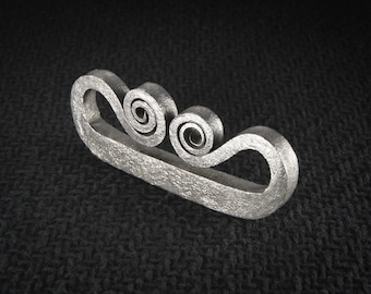 Acero medieval para fuego - Réplica de pedernal, Acero forjado, Encendedor de acero al carbono, Pedernal medieval, Artesano vikingo