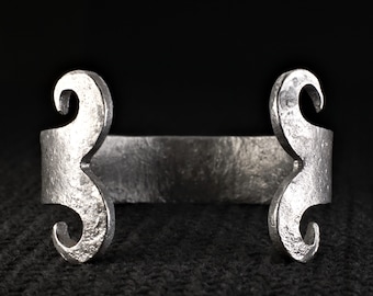 Viking wide bracelet - Norse bracelet, Oath Ring, Forged torc, Viking bangle, Pagan bracelet, Asatru cuff, Celtic bracelet, Medieval cosplay