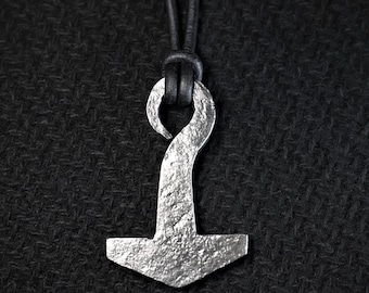 Thor hammer necklace - Mjolnir pendant replica, Renaissance fair jewelry, Thor's hammer pendant, Mjolnir necklace, Men's medieval necklace
